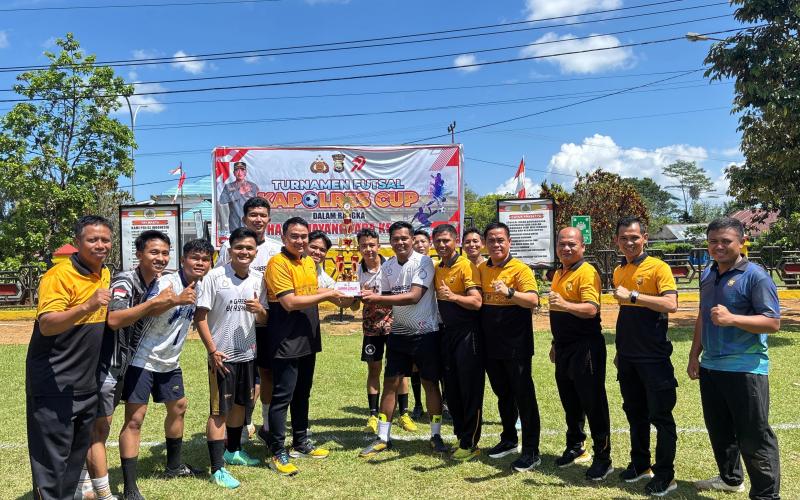 Turnamen Futsal Kapolres Cup Hari Bhayangkara Sukses Digelar