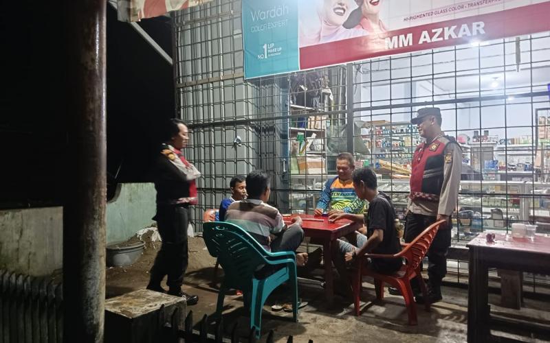 Pelaksanaan giat Patroli Dialogis dan sambang personil Polsek Talo di Kel. Masmambang
